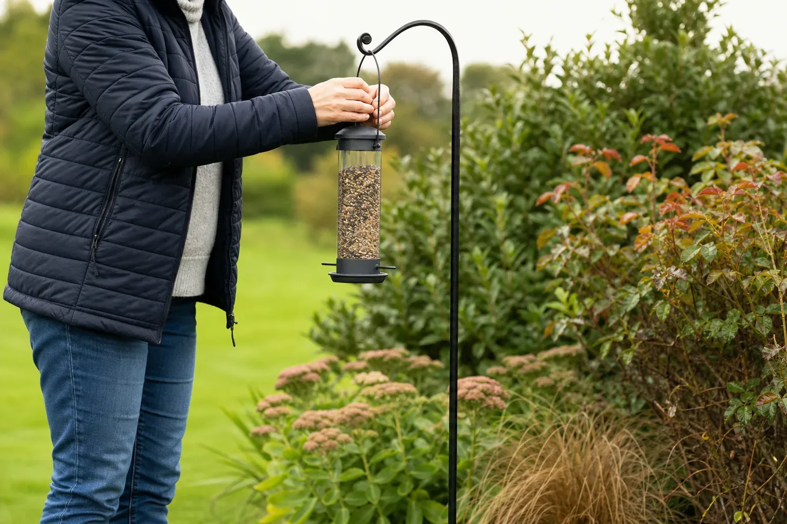 Where to put bird feeders in garden